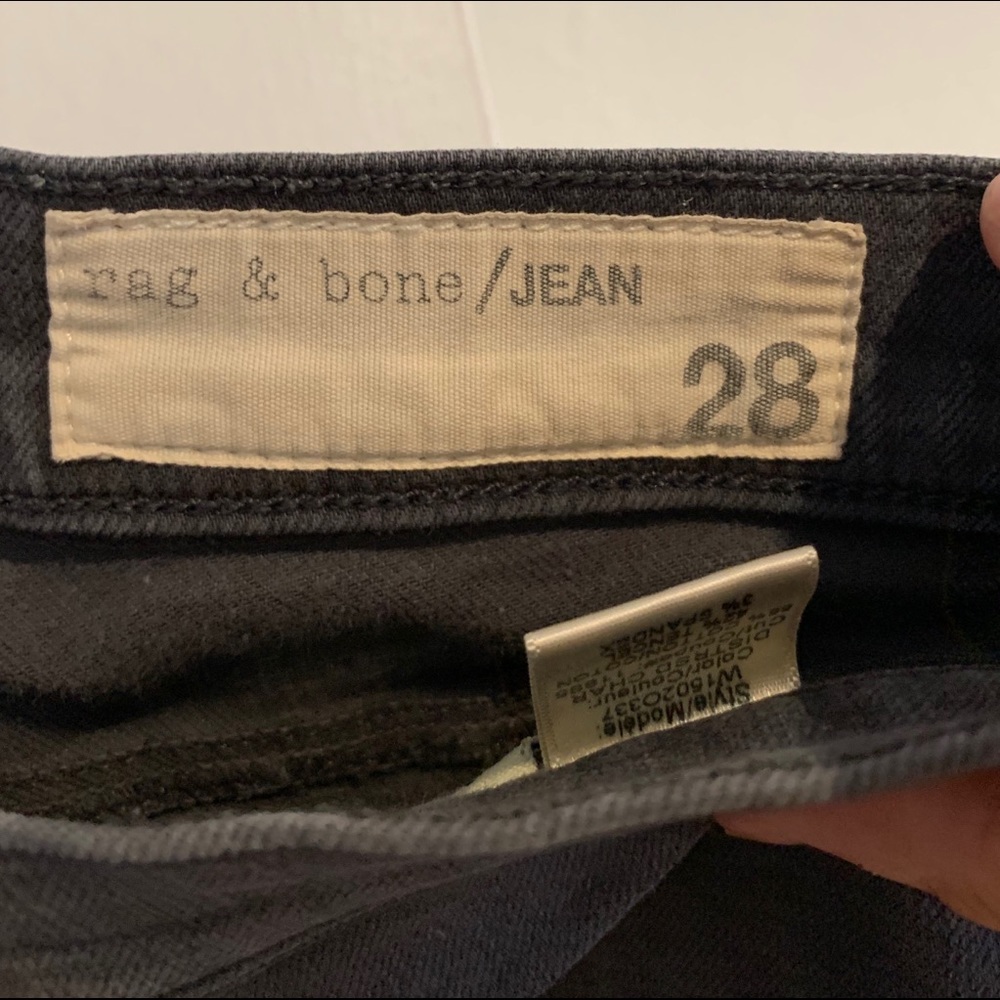 Dark grey denim rag & bone jeans